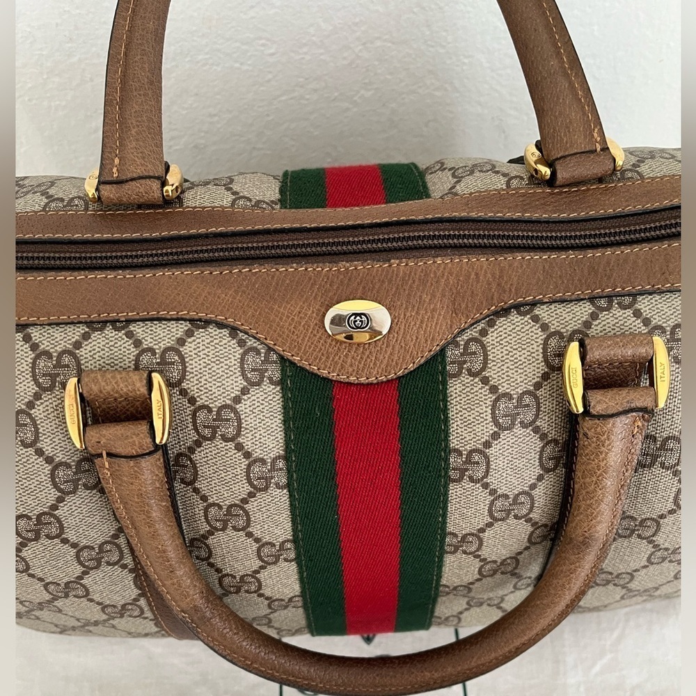 Gucci Original Edition Sherry Line Boston Collection Pre Ophidia 1980’s Italy - Picture 11 of 17